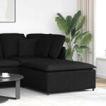 vidaXL fekete moduláris kanapé lábzsámoly modul 100x100x48 cm (VD4104479)