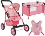 Cosatto Set păpuși Cosatto 3 în 1 - Tarc, cărucior și cangur Little Woo Doll, Unicorn (NEW023626)