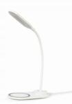 Gembird asztali lámpa vezeték nélküli töltéssel 10W Led, fehér (TA-WPC10-LED-01-W)