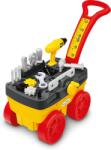 Ecoiffier - Cărucior de lucru cu unelte, 19 piese (7600002419) Set bricolaj copii