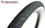 Velotech Cruiser P1074 26 x 2, 125 (57-559) külső gumi (köpeny), fekete oldalfalú, 1050g