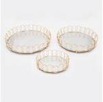 Eurolamp KÉSZLET 3x Dekoratív tálca átm. 27/33/37 cm arany 819-00267 (EU0606)