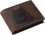 GreenDeed macskás bőr pénztárca Maine Coon mintával