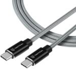 Taktikai gyors kötél Aramid kábel USB-C/USB-C 100W 20V/5A 1m szürke