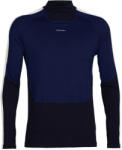 Icebreaker Merino 200 Oasis Sonebula LS High Neck Mid Navy/Royal Navy/Snow/Cb Férfipóló XL
