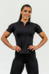 Nebbia Women's Compression Zipper Shirt Ultimate 831 Gold Női póló S