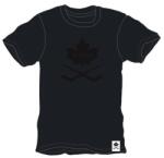 CCM Blackout Leaf SS Tee Black Férfipóló S