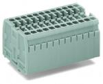 Wago Terminal strip; 11-pole; without push-buttons; with snap-in mounting feet; for plate thickness 0.6 - 1.2 mm; Fixing hole 3.5 + 0.1 mm Ø; 2.5 mm2; CAGE CLAMP®; 2, 50 mm2; gray (869-161)
