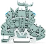 Wago Double-deck terminal block; Shield/through terminal block; Shield/L; without marker carrier; for DIN-rail 35 x 15 and 35 x 7.5; 1 mm2; Push-in CAGE CLAMP®; 1, 00 mm2; gray (2000-2228)