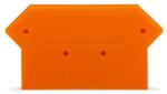 Wago End and intermediate plate; 2.5 mm thick; orange (284-317)