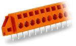 Wago PCB terminal block; 2.5 mm2; Pin spacing 5.08 mm; 9-pole; CAGE CLAMP®; clamping collar; 2, 50 mm2; orange (231-639/017-000)