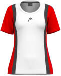 Head CLUB 25 TECH T-Shirt Women Red/White Női póló M