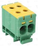 Tracon Clema de derivatie, fixare pesina, galben verde FLEAL-2x35/1 2.5-35mm2, max. 800VAC, max. 160A (FLEAL-35/2ZS)