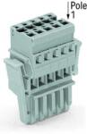 Wago 1-conductor female plug; Locking lever; 4 mm2; 13-pole; 4, 00 mm2; gray (769-113/021-000)
