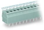 Wago PCB terminal block; push-button; 2.5 mm2; Pin spacing 5/5.08 mm; 7-pole; suitable for Ex-e applications; CAGE CLAMP®; commoning option; 2, 50 mm2; light gray (255-407/000-009/999-950)