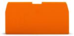 Wago End and intermediate plate; 1 mm thick; orange (870-944)