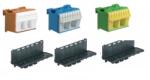 Hager Pachet monofazat cu impamantare - Borne Distributie pentru Tablouri Electrice - QuickConnect (KN10P+KN10N+(3xKN00A)+KN10E)
