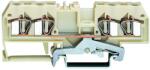Wago 4-conductor shield terminal block; 4 mm2; center marking; for DIN-rail 35 x 15 and 35 x 7.5; CAGE CLAMP®; 4, 00 mm2; white (281-658)