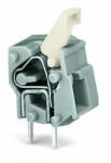 Wago Stackable PCB terminal block; push-button; 2.5 mm2; Pin spacing 7.5/7.62 mm; 1-pole; suitable for Ex-i applications; CAGE CLAMP®; commoning option; 2, 50 mm2; blue (257-754)