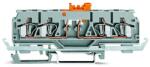 Wago 4-conductor disconnect/test terminal block; with shield contact; with test port; for DIN-rail 35 x 15 and 35 x 7.5; 2.5 mm2; CAGE CLAMP®; 2, 50 mm2; gray (280-875)