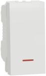 Schneider Intrerupator, New Unica, mecanism, 1-pole 1-way, 16AX, 1 module, screw terminals, netratat, IP4X, alb (NU316118S)