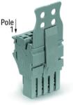 Wago 1-conductor female plug; Strain relief plate; 2.5 mm2; 13-pole; 2, 50 mm2; gray (2022-113/146-000)