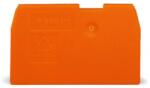 Wago End and intermediate plate; 1 mm thick; orange (870-934)