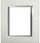 Bticino Rama dreptunghiulara Axolute aluminiu lucios 3+3 module - Natural (HA4826XC)