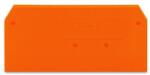 Wago End and intermediate plate; 2.5 mm thick; orange (281-329)