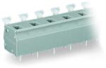 Wago PCB terminal block; push-button; 2.5 mm2; Pin spacing 10/10.16 mm; 2-pole; CAGE CLAMP®; commoning option; 2, 50 mm2; gray (255-602)
