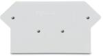 Wago End and intermediate plate; 3 mm thick; light gray (281-353)