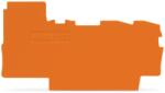 Wago End and intermediate plate; 0.8 mm thick; orange (2002-7292)