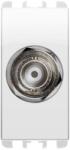 Urmet nea - Priza coaxiala BNC, pentru cablu sertizat RG58 (50 Ohm), a crimpare, 1 mod, Alb Glaciar (SU10458BG)