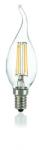 Ideal Lux Bec LED Colpo di vento transparent, dulie E14, 4 W - 3000 K, lumina calda (101248 IDEAL LUX)