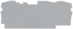 Wago End and intermediate plate; 1 mm thick; gray (2006-1391)