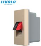 Livolo Modul priza cabluri audio, 1M Auriu (VL-FCSD-1APS01)