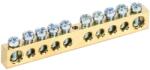 Iek Neutral bus bars with Izolators 8x12mm 10/1 (10 groups /fixture on the center) (YNN20-10-100)