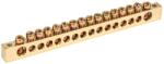 Iek Neutral bus bars with Izolators 8x12mm 16/2 (16 groups /fixture at the edges) (YNN21-16-100)