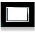 Bticino PLACA ORNAMENT 6 MODULE sticla black BTICINO AXOLUTE (HA4806VNN)