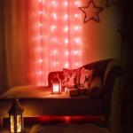 Family Fényfüggöny - 48 db piros LED - 60 x 120 cm - 2 x AA Family 58187 (58187) - tutiar