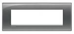 Bticino Placa ornament , 7 module, cenusiu, living light, BTICINO (LNA4807KF)