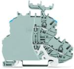 Wago Double-deck terminal block; Shield/through terminal block; Shield/L; without marker carrier; for DIN-rail 35 x 15 and 35 x 7.5; 1 mm2; Push-in CAGE CLAMP®; 1, 00 mm2; gray (2000-2228/099-000)