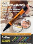 TRV Marker pentru beton, cart rotund 1.5mm - negru (Art-beton)