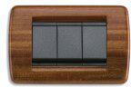 Vimar Placa ornament 4 module Rondo Vimar(Idea)wood mahogany (16754.58)