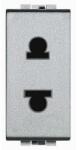 Bticino Priza standard european-american 2P+T LiVing Light - 127/250 V -Tech - 1 modul (NT4125)