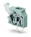 Wago Stackable PCB terminal block; push-button; 2.5 mm2; Pin spacing 5/5.08 mm; 1-pole; CAGE CLAMP®; commoning option; 2, 50 mm2; blue (255-744)