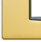 Vimar Placa ornament 3 module Vimar(Eikon) Galv. satin gold (20653.21)