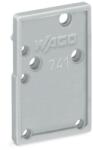 Wago End plate; snap-fit type; 1.5 mm thick; gray (741-100)
