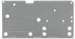 Wago End plate; snap-fit type; 1.5 mm thick; blue (742-450)