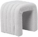 Somcasa Szürke bouclé Somcasa Edy puff, 42 x 42 cm (00PF203121)